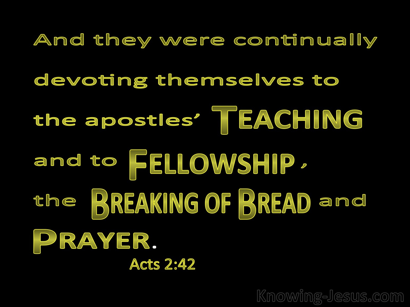 Acts 2:42 Devoted To The Apostles Teaching (green)